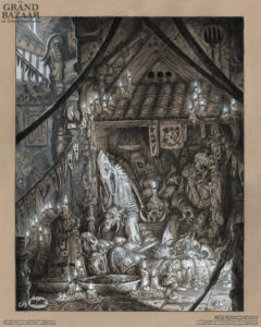 Picture of The Grand Bazaar page 3 of Ertha VanDanlia by Christopher Burdett