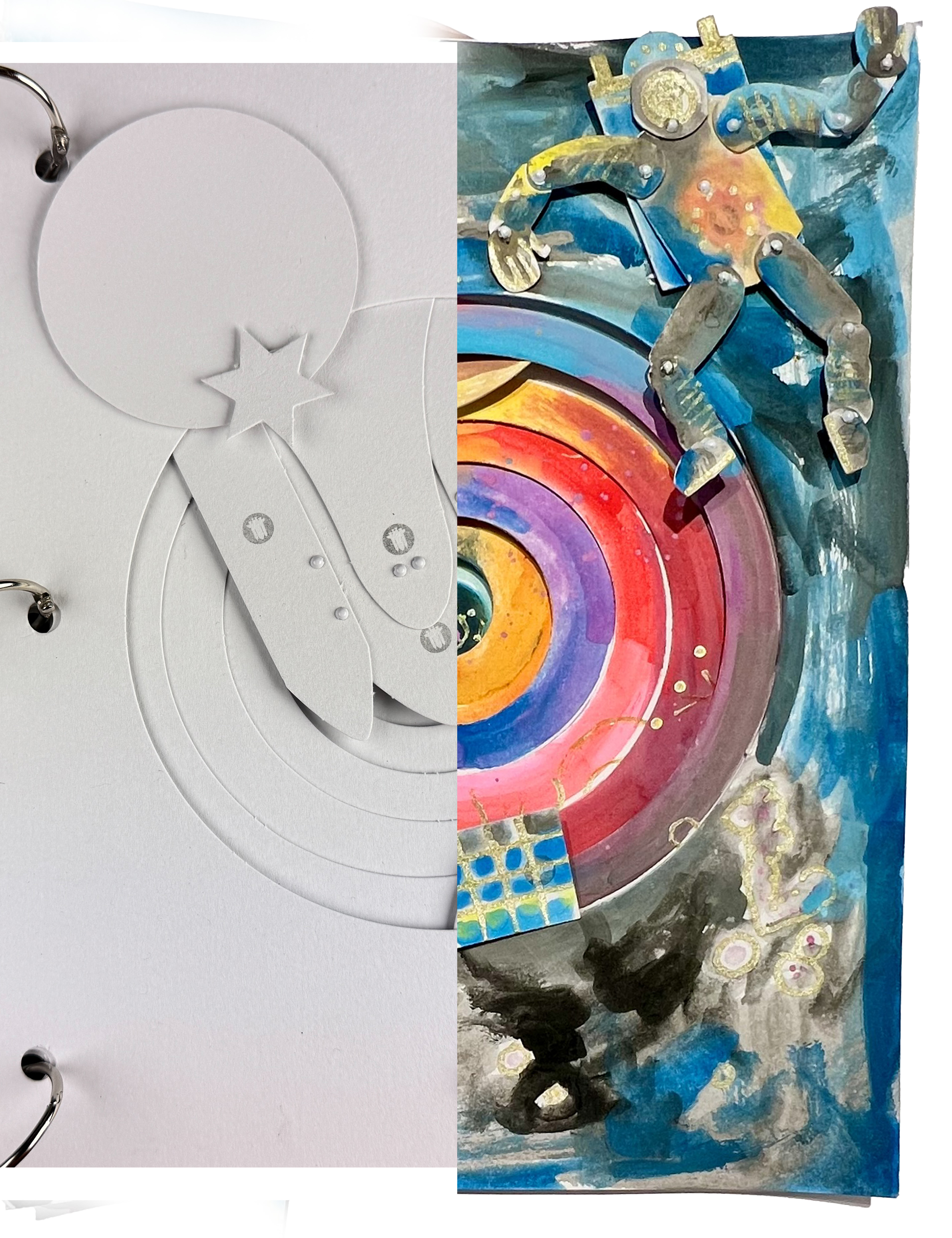 3D Tunnel Book Space art and craft kit. 